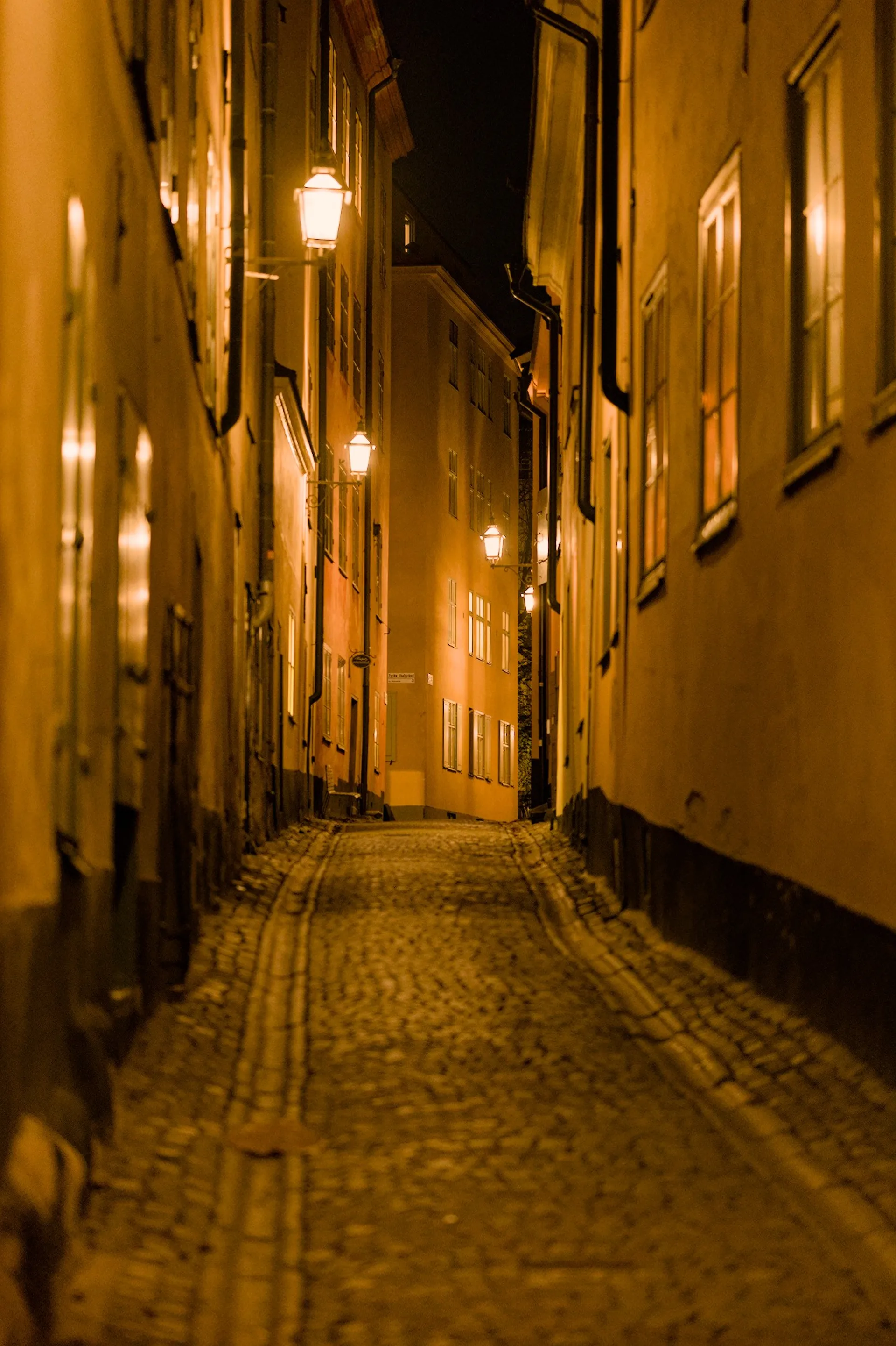 Night photos around Gamla Stan