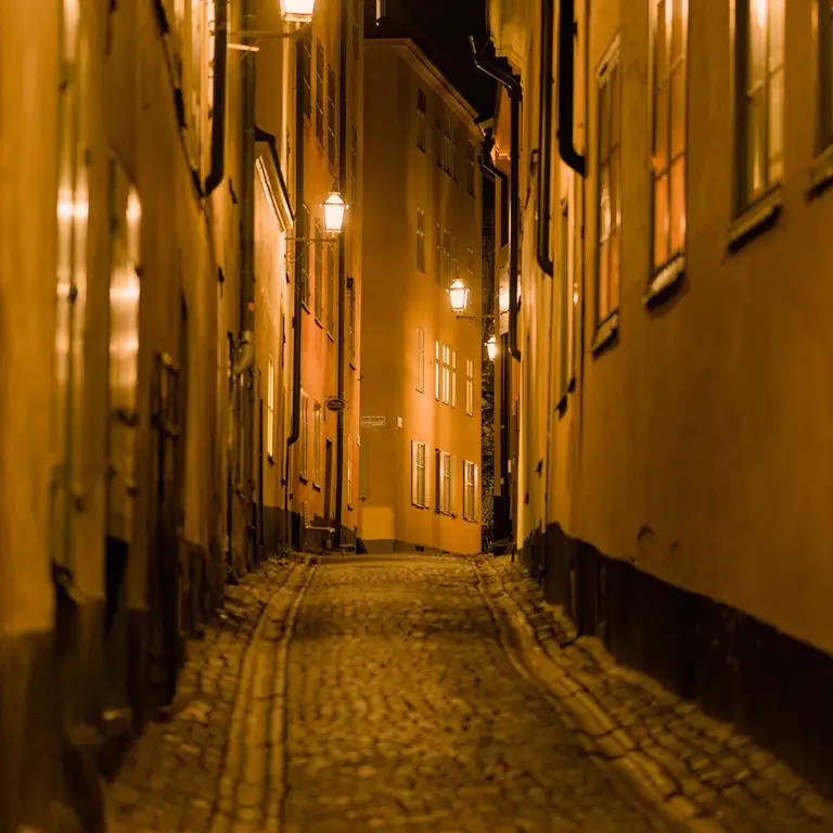 Night photos around Gamla Stan