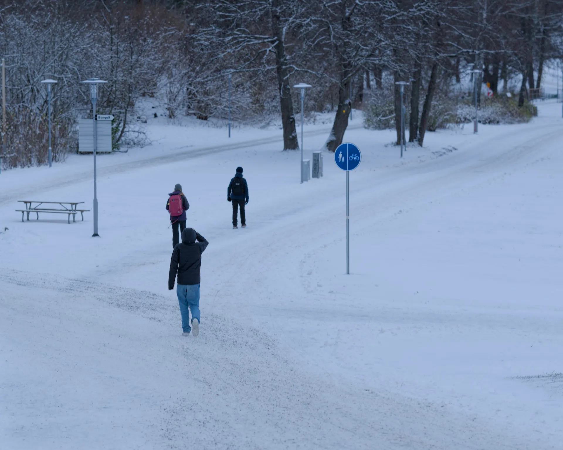 Snow in Sundbyberg