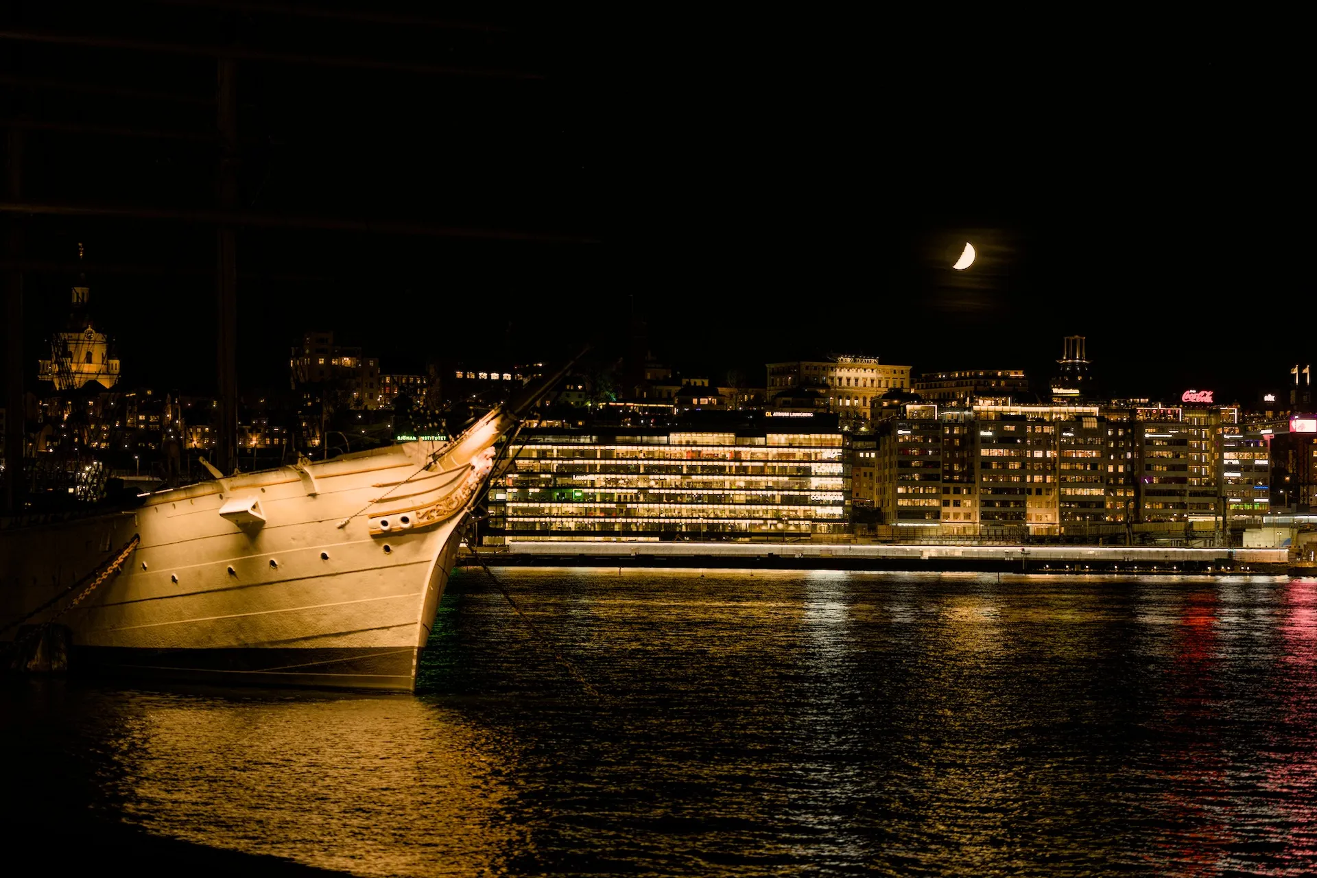 Night photos around Gamla Stan