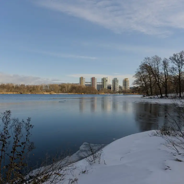 Snow in Sundbyberg