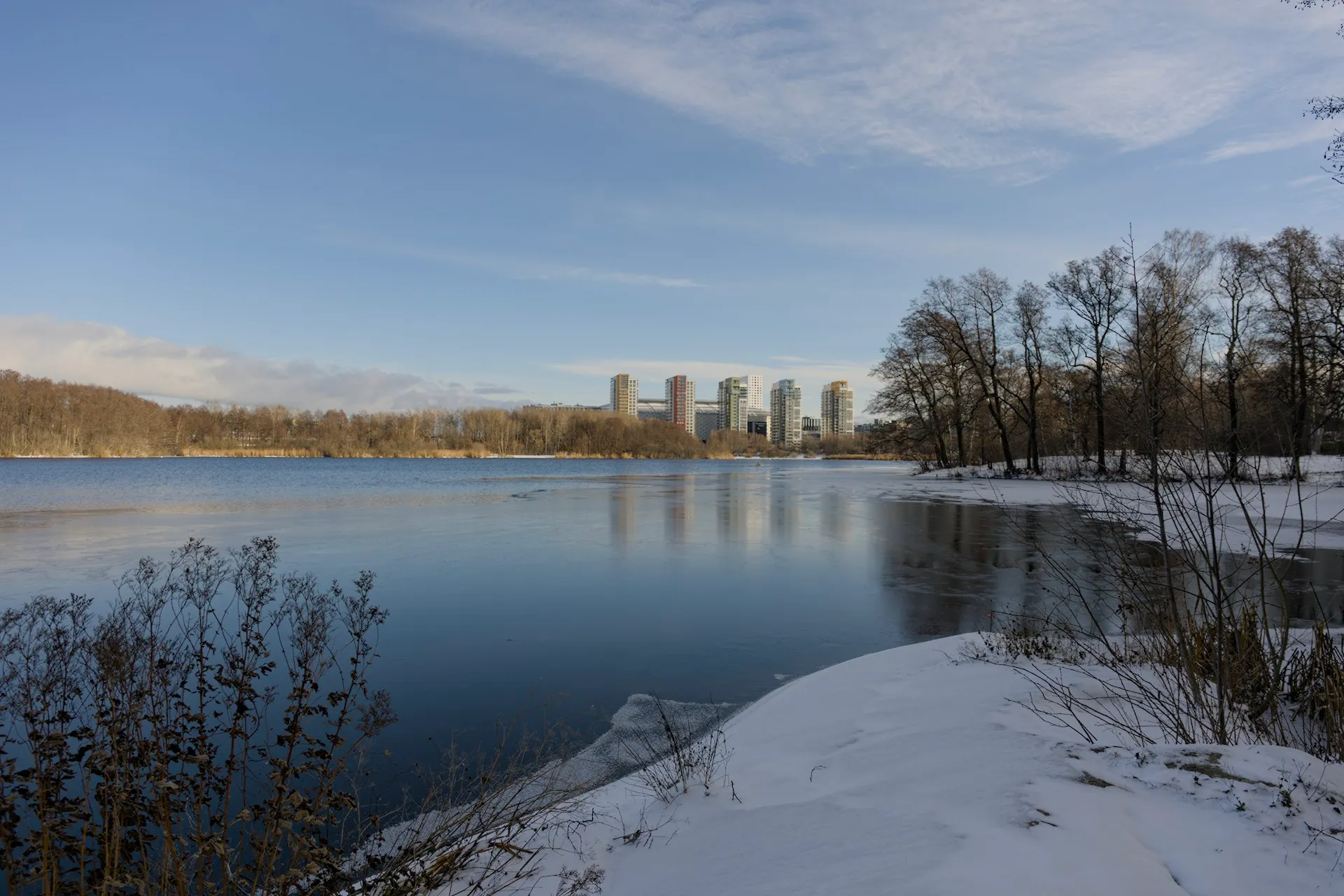 Snow in Sundbyberg