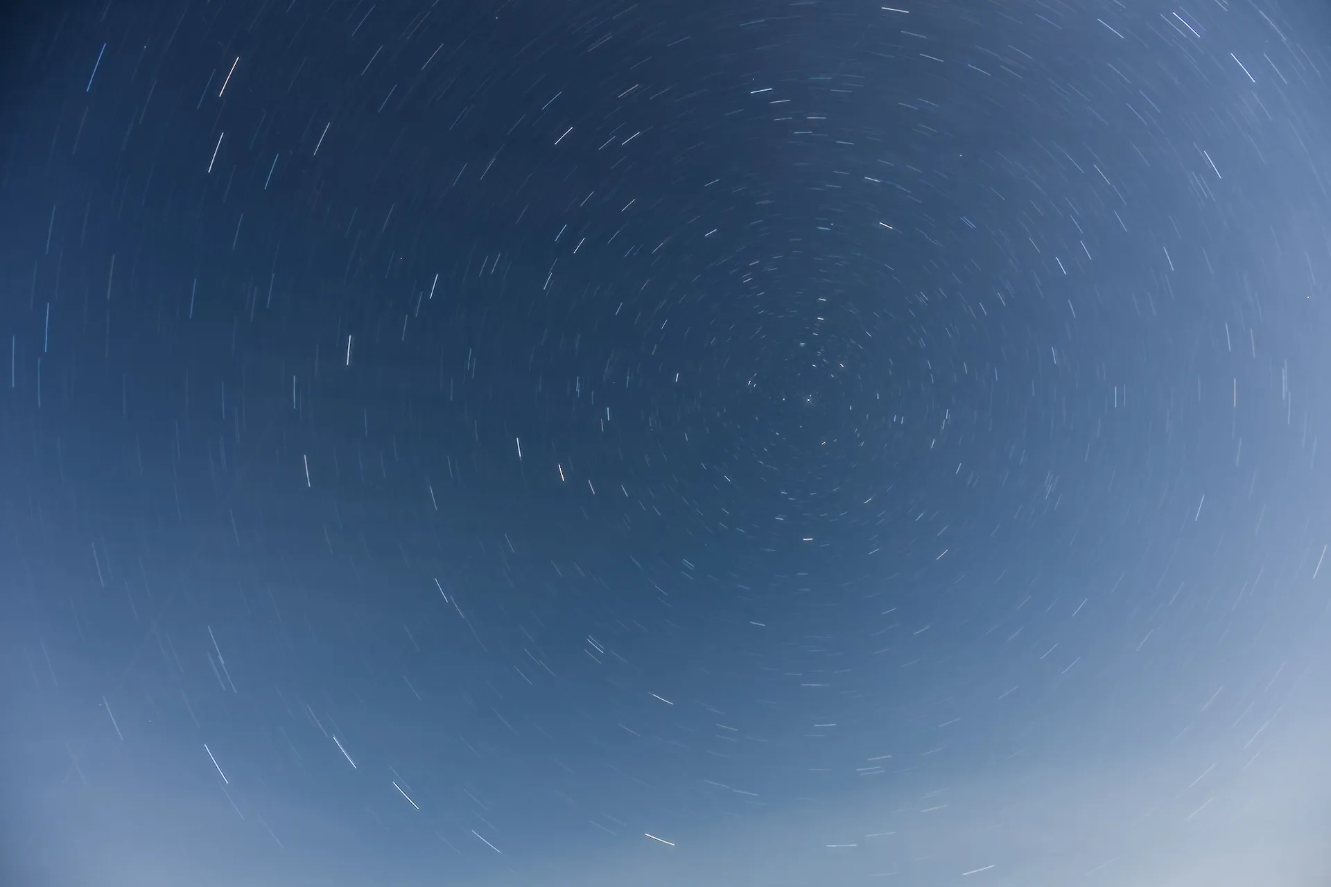 Star trails in August