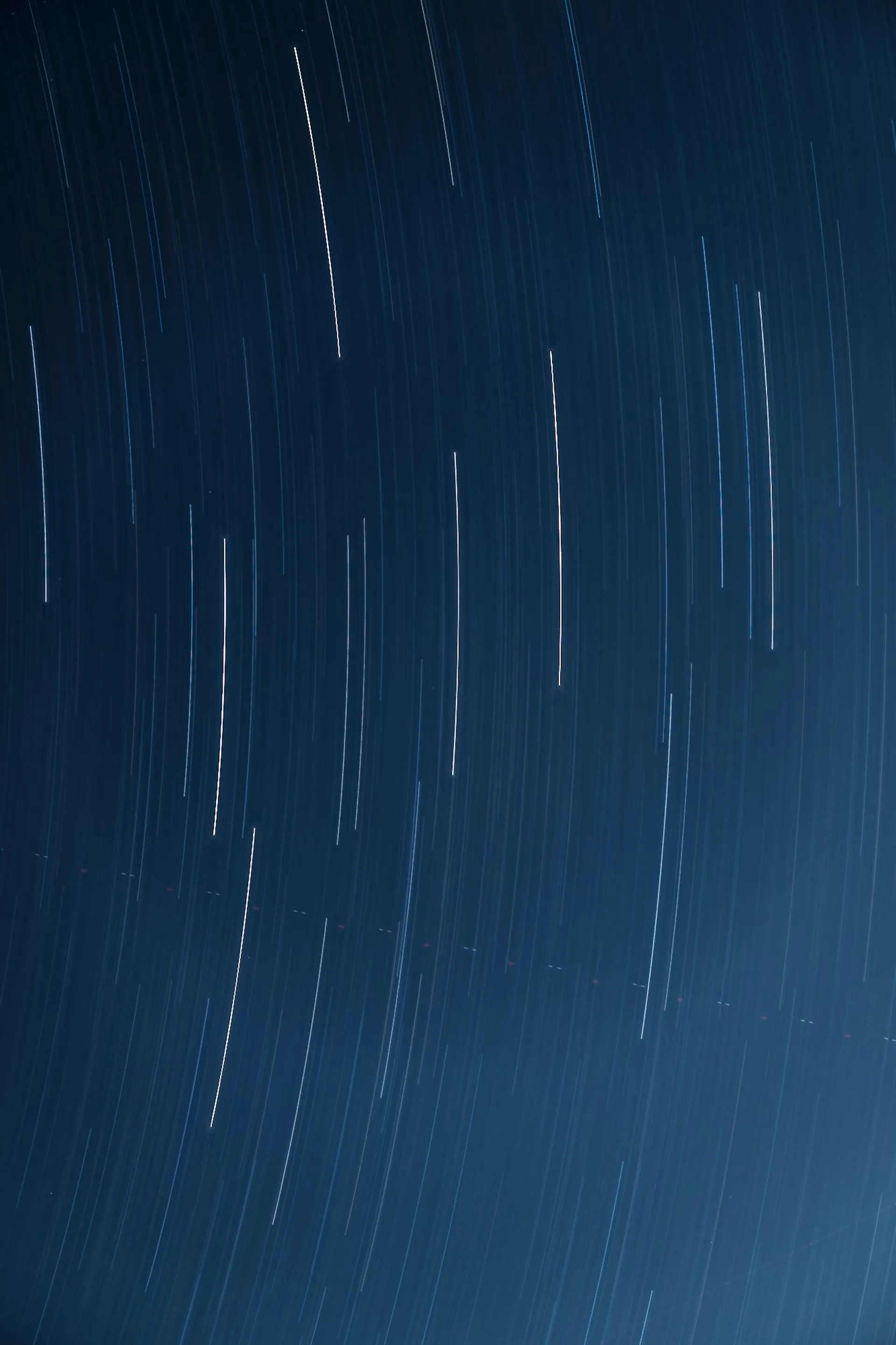 Star trails in August