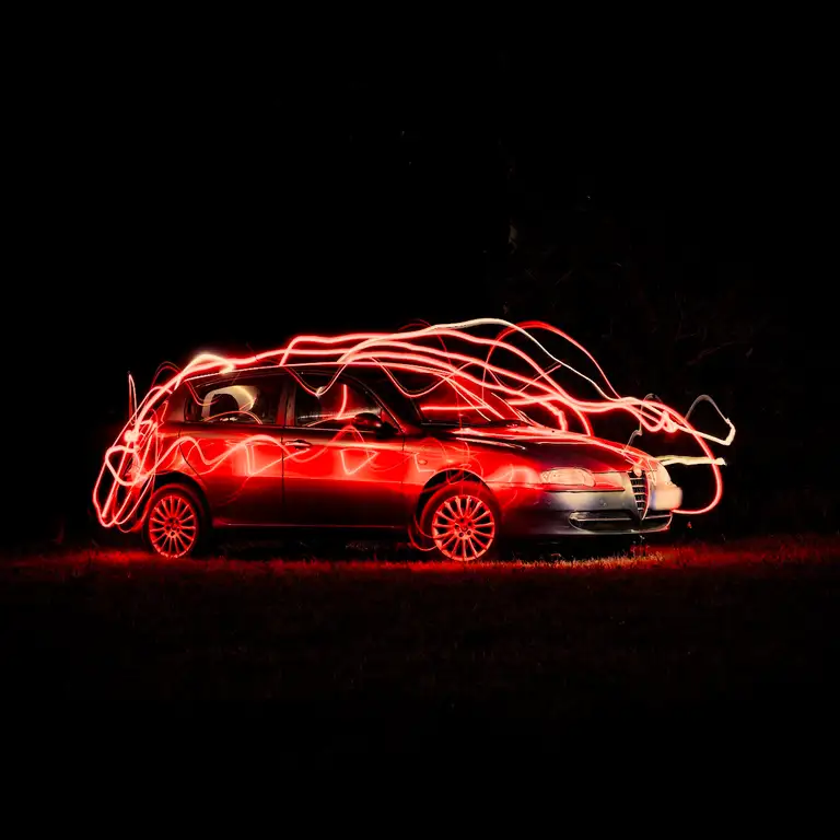 Car light painting