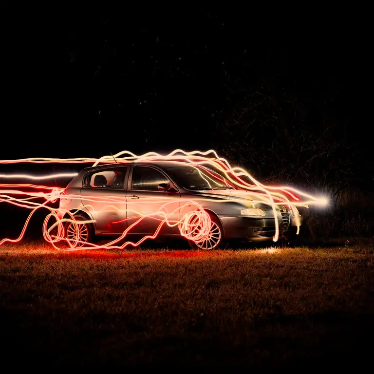 Car light painting