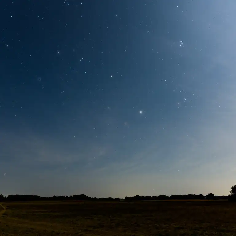 Star trails in August