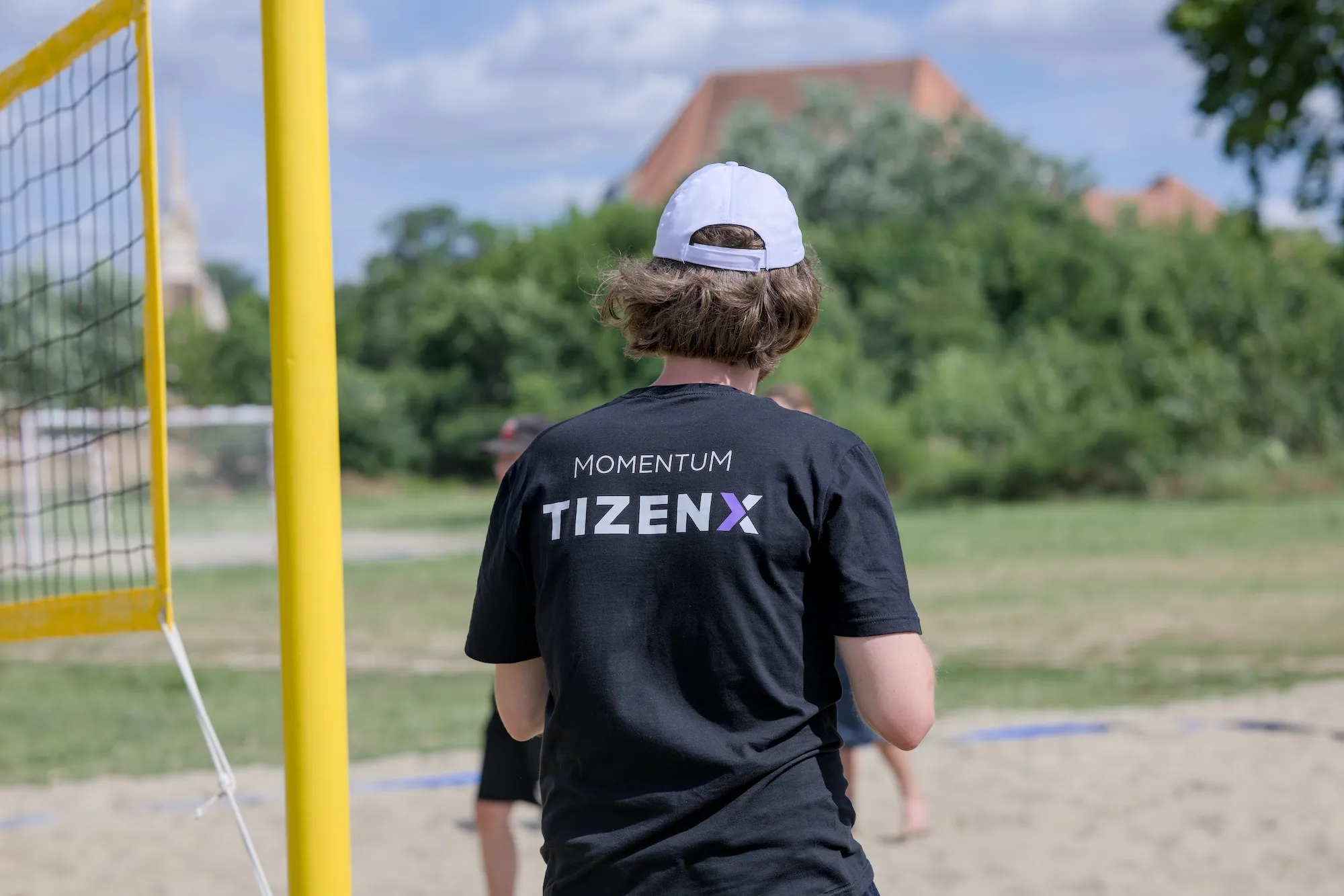 Young people's volleyball championship on Lapos Beach