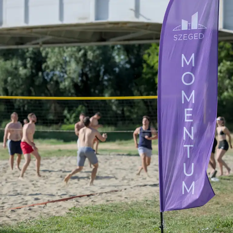 Young people's volleyball championship on Lapos Beach